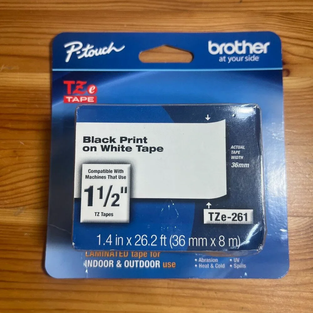 Brother Part# TZe-261 Label Tape (OEM) 1.5